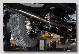 rear disc brake and stainless exhaust